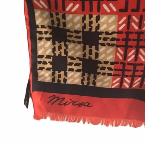 Mirsa Vintage Silk Scarf Print One Size - Picture 5 of 9